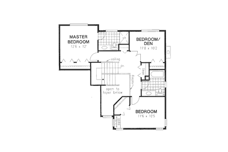 Home Plan - Floor Plan - Upper Floor for Traditional House Plan #18-9039 - 4 bed, 2.5 bath