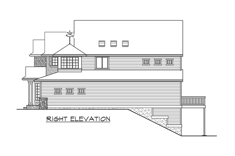 Home Plan - Exterior - Other Elevation 3 for Craftsman House Plan #132-219 - 4 bed, 3.5 bath
