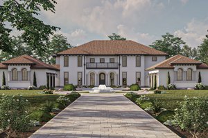 Mediterranean Exterior - Front Elevation Plan #455-524