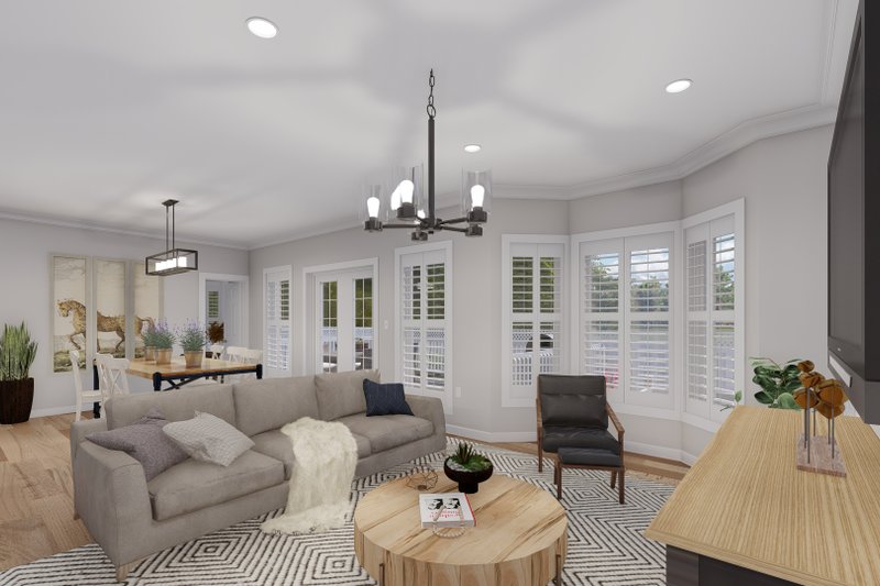 House Blueprint - Interior - Family Room 2 for Farmhouse House Plan #1060-108 - 2 bed, 2 bath