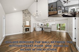 Interior - Family Room for Country House Plan #44-256 - 3 bed, 2 bath