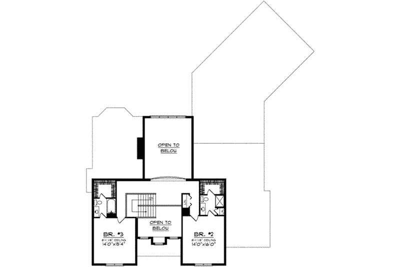 House Plan Design - Floor Plan - Upper Floor for Traditional House Plan #70-695 - 3 bed, 3.5 bath