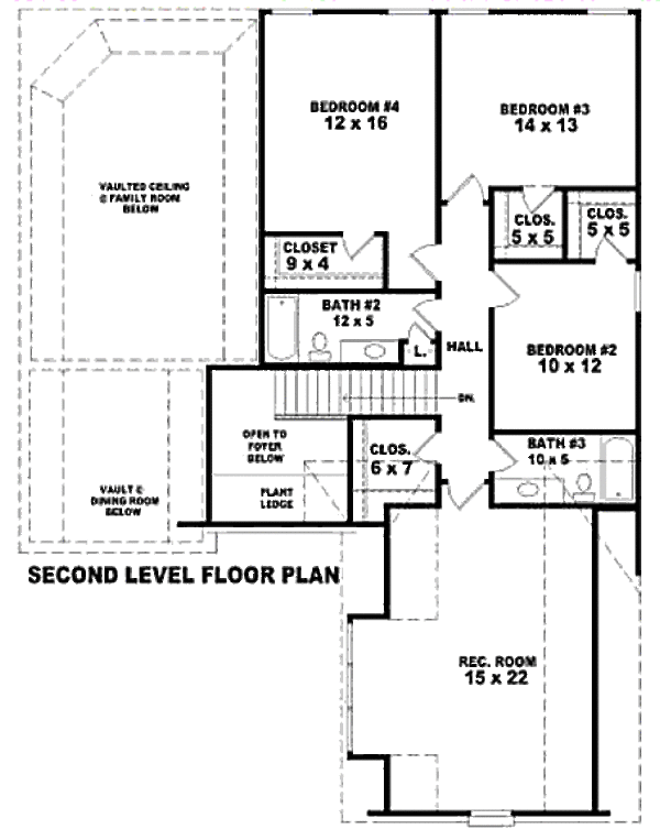 European Floor Plan - Upper Floor Plan #81-13718