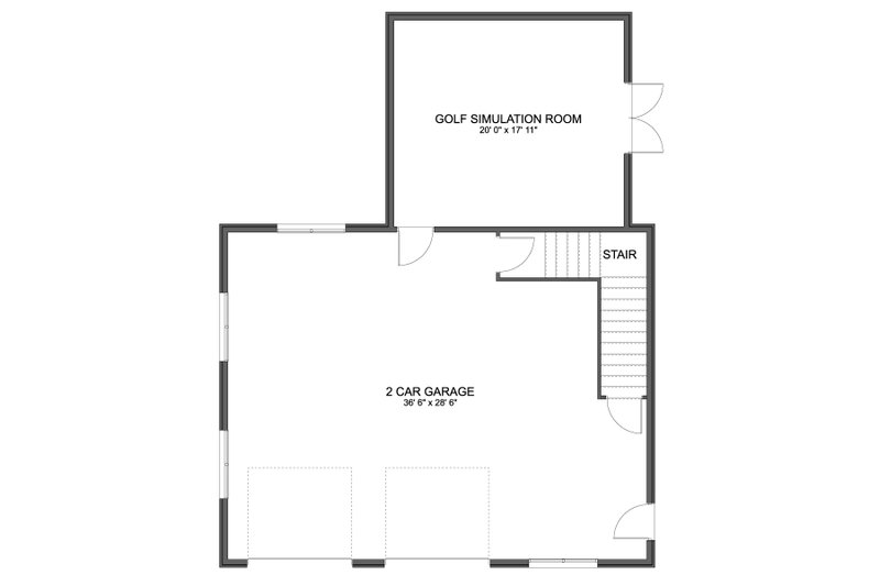 House Design - Floor Plan - Main Floor for Traditional House Plan #1060-358, 0 bath