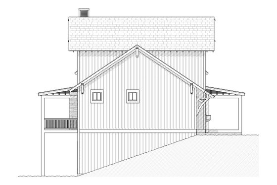 Exterior - Other Elevation 1 for Farmhouse House Plan #901-11 - 3 bed, 2.5 bath