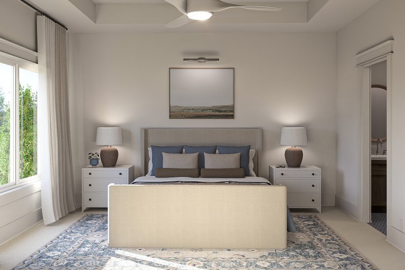 Home Plan - Interior - Master Bedroom for Farmhouse House Plan #455-276 - 3 bed, 2 bath