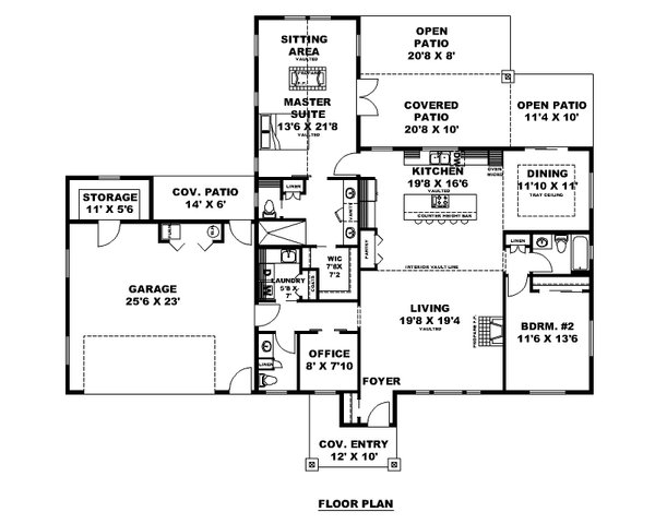 Craftsman Floor Plan - Main Floor Plan #117-1012