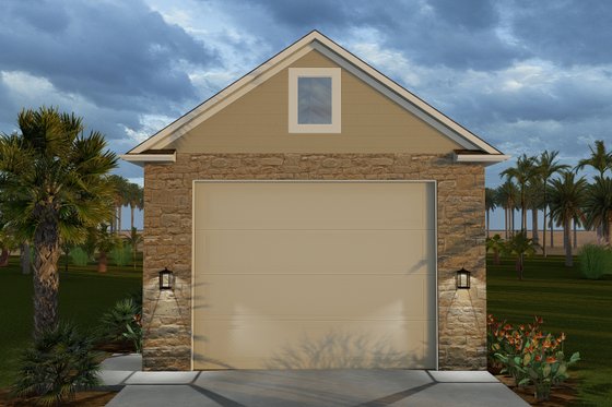 Exterior - Front Elevation 3 for Traditional House Plan #1060-88, 0 bath