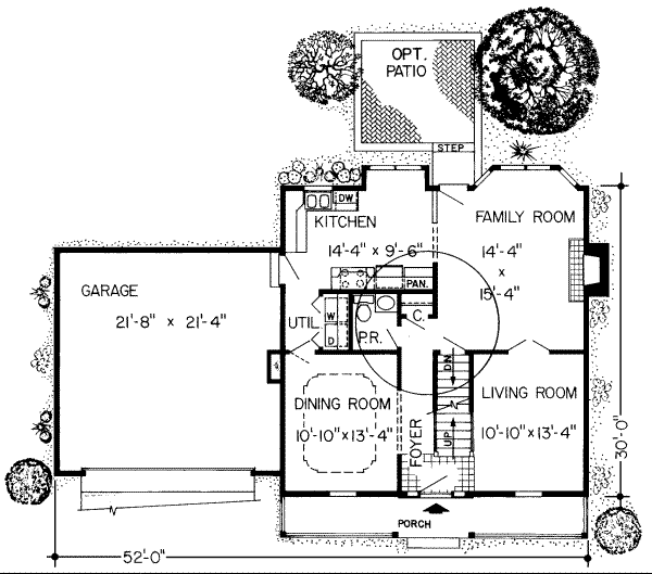 Traditional Floor Plan - Main Floor Plan #312-526