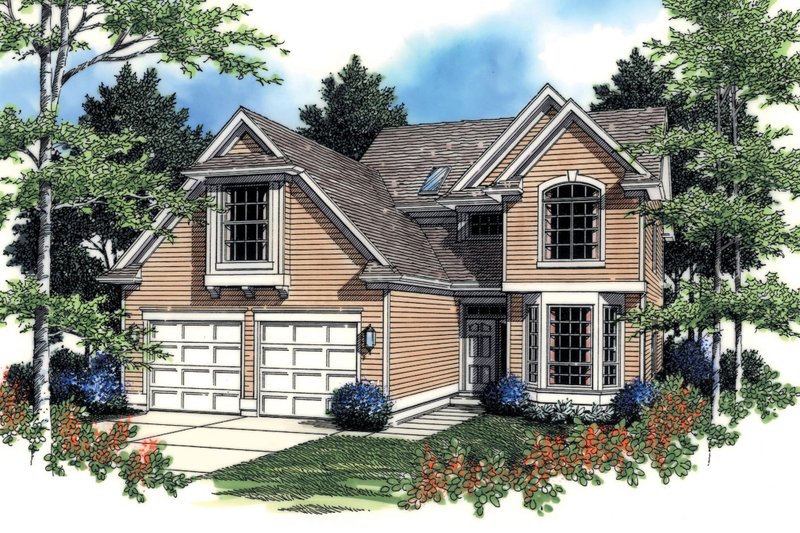 Home Plan - Traditional Exterior - Front Elevation Plan #48-380