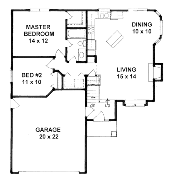 Home Plan - Traditional Floor Plan - Main Floor Plan #58-201