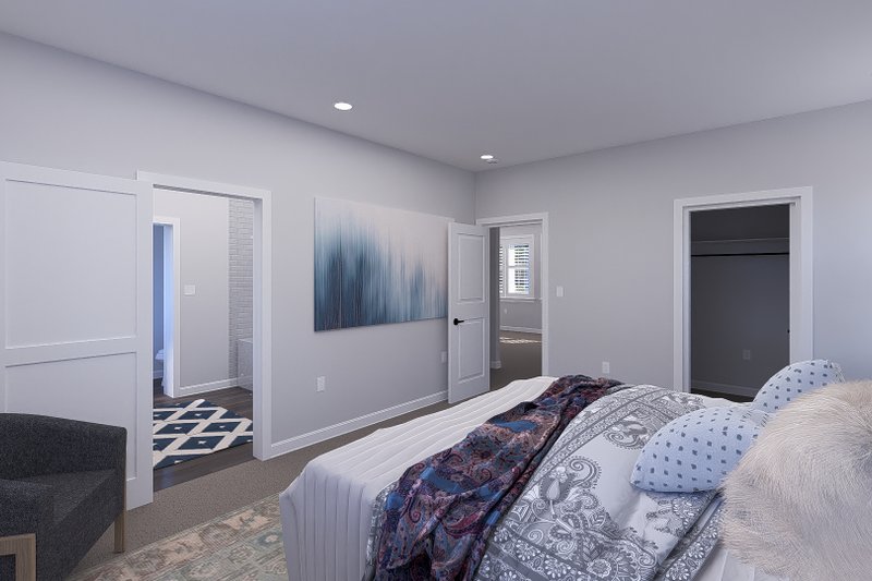 Home Plan - Interior - Master Bedroom for Farmhouse House Plan #1060-360 - 4 bed, 2.5 bath