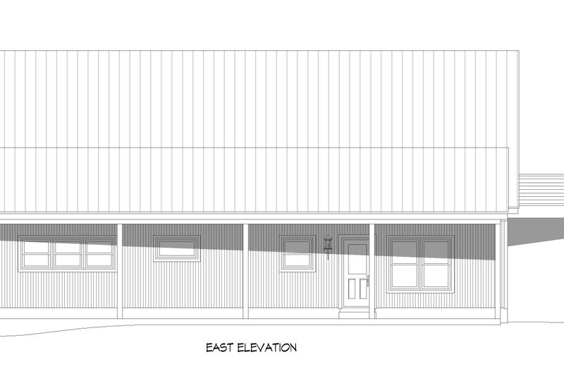 House Blueprint - Exterior - Other Elevation for Country House Plan #932-660 - 1 bed, 2 bath