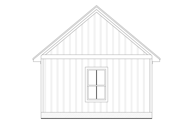 Architectural House Design - Exterior - Rear Elevation for Farmhouse House Plan #21-497 - 1 bed, 1 bath