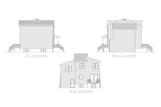 Exterior - Other Elevation for Cottage House Plan #138-369 - 2 bed, 1.5 bath