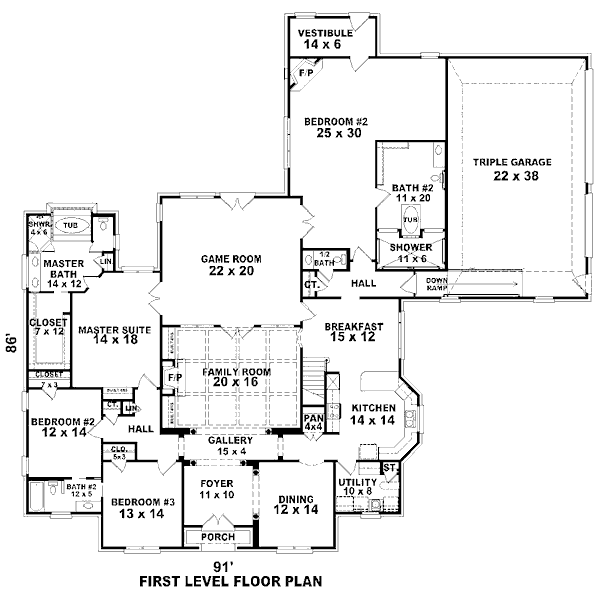 European Floor Plan - Main Floor Plan #81-13841