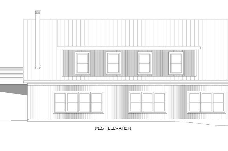House Blueprint - Exterior - Other Elevation 3 for Country House Plan #932-660 - 1 bed, 2 bath