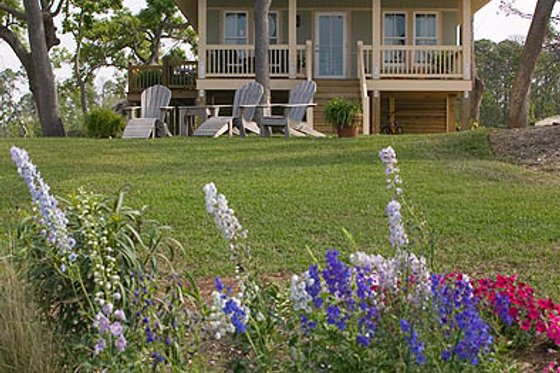 Exterior - Front Elevation 4 for Beach House Plan #536-2 - 2 bed, 1 bath