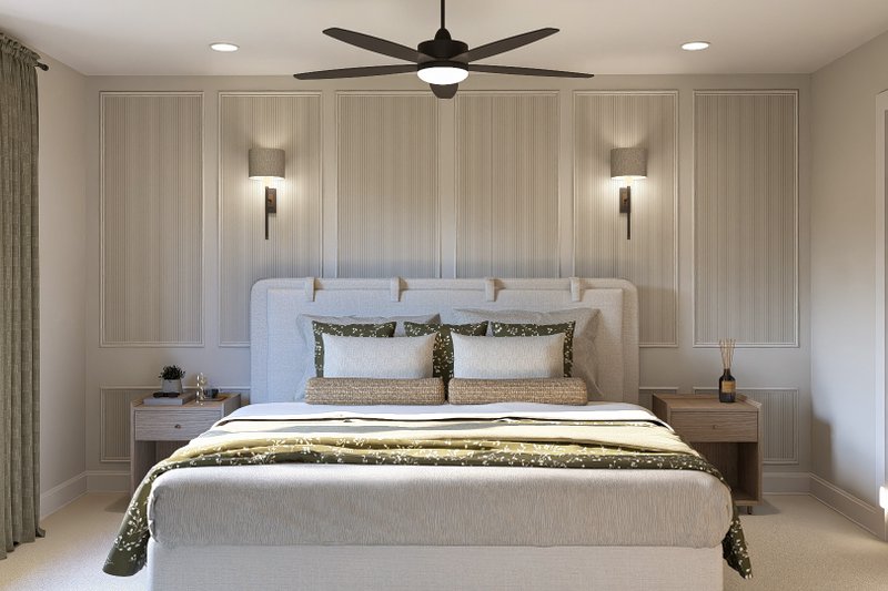 House Blueprint - Interior - Master Bedroom for Traditional House Plan #455-553 - 3 bed, 2.5 bath
