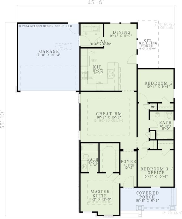 Home Plan - Country Floor Plan - Main Floor Plan #17-2905