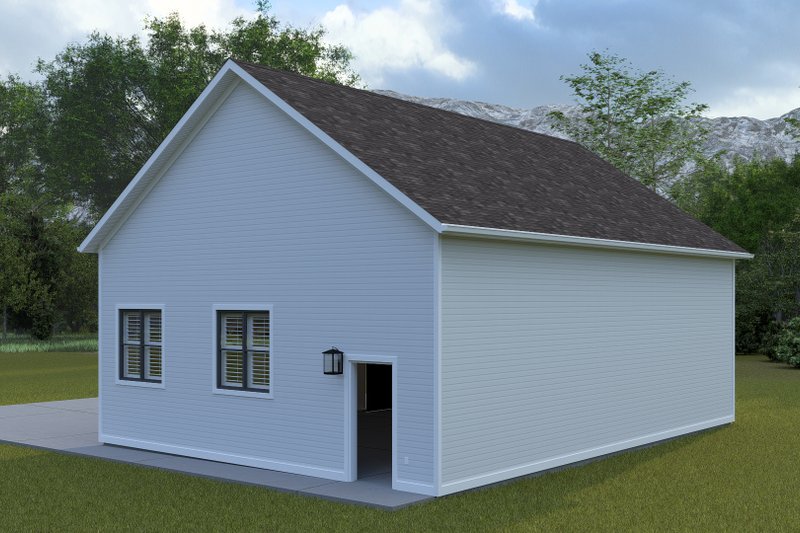 House Blueprint - Exterior - Rear Elevation for Farmhouse House Plan #1060-392, 0 bath