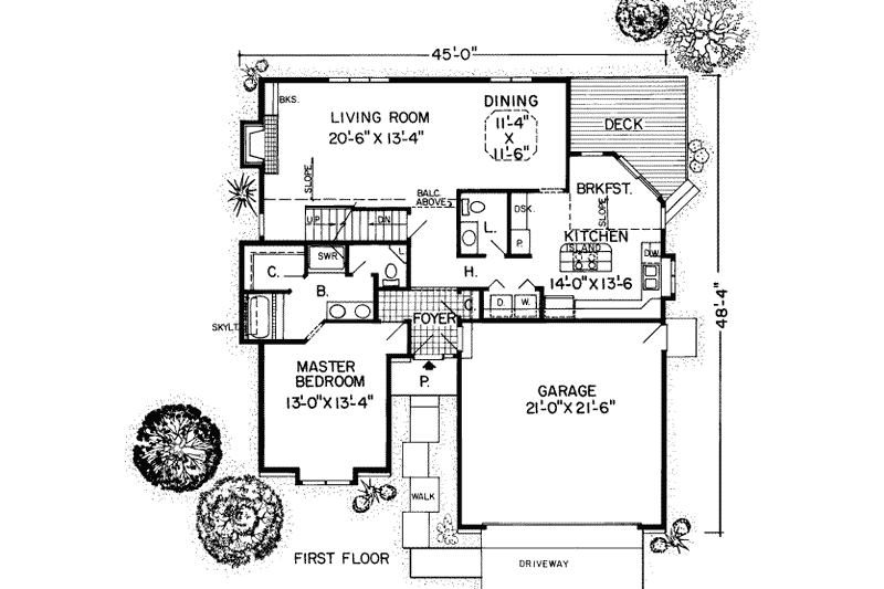 Traditional Style House Plan - 3 Beds 2.5 Baths 1775 Sq/Ft Plan #312 ...