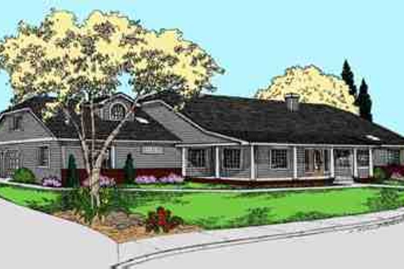 Home Plan - Southern Exterior - Front Elevation Plan #60-626