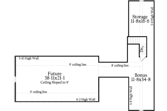 Floor Plan - Other Floor for Southern House Plan #406-9618 - 3 bed, 3.5 bath