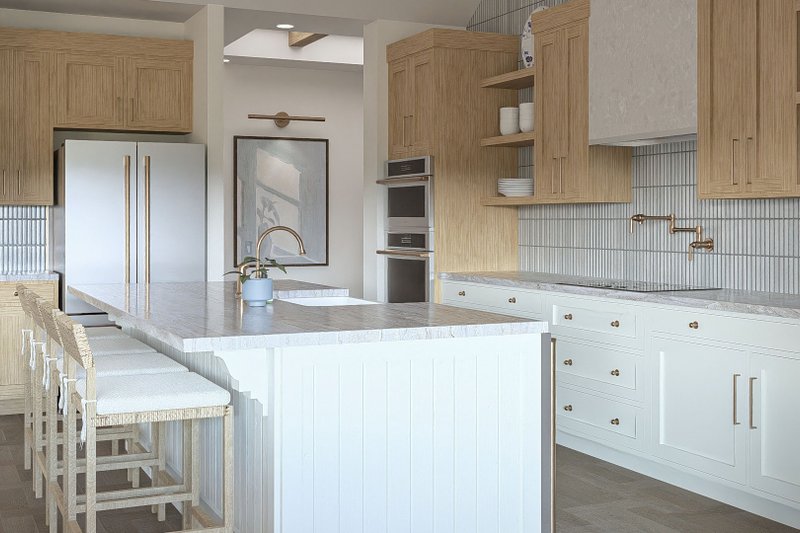 Architectural House Design - Interior - Kitchen 1 for Beach House Plan #455-779 - 2 bed, 2.5 bath
