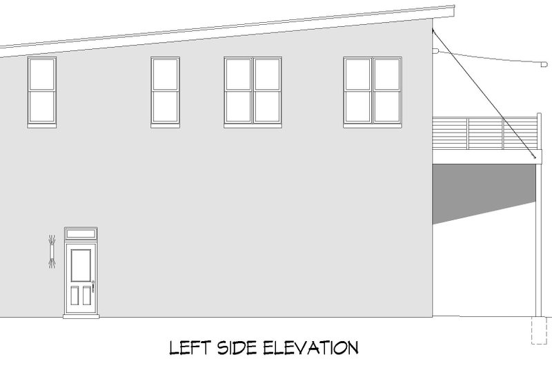 House Blueprint - Exterior - Other Elevation for Contemporary House Plan #932-895 - 4 bed, 6.5 bath