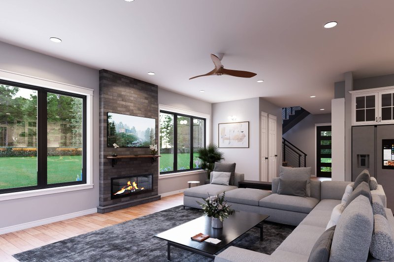 Dream House Plan - Interior - Family Room for Contemporary House Plan #932-1430 - 4 bed, 4.5 bath