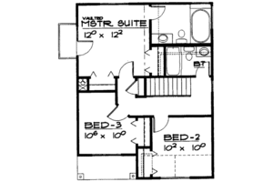 Floor Plan - Upper Floor for Cottage House Plan #308-126 - 3 bed, 2.5 bath