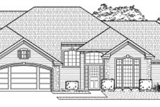 Exterior - Front Elevation for Traditional House Plan #65-267 - 4 bed, 3 bath