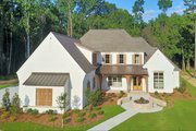 European Style House Plan - 4 Beds 4.5 Baths 4131 Sq/Ft Plan #1081-36 