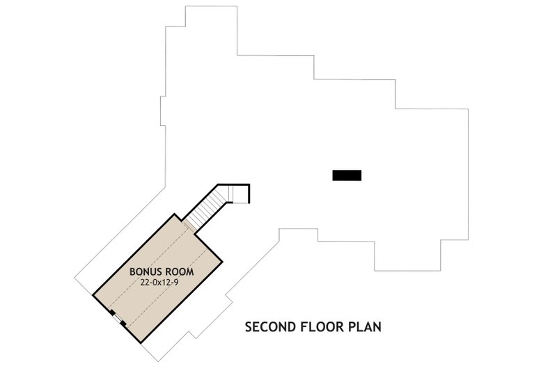 Architectural House Design - Floor Plan - Upper Floor for Craftsman House Plan #120-171 - 3 bed, 2 bath