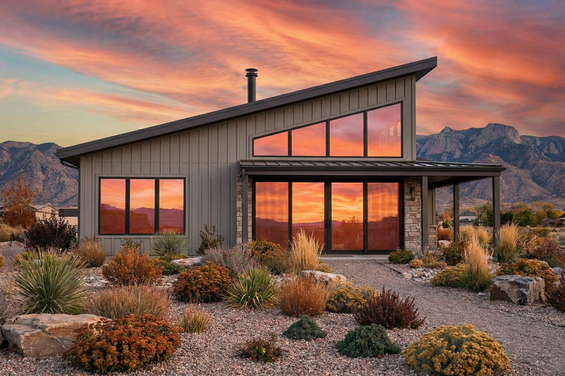 Modern Style House Plan - 2 Beds 2 Baths 1395 Sq/Ft Plan #1096-118 Exterior