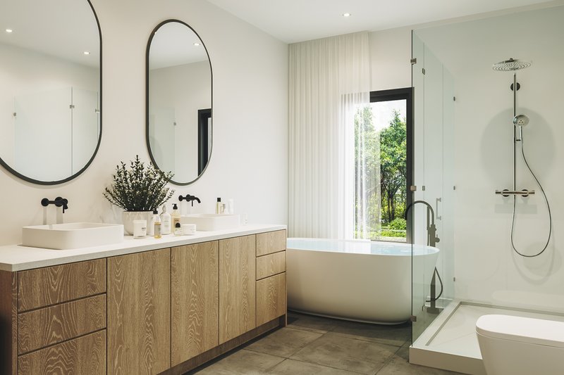 Architectural House Design - Interior - Bathroom 1 for Bungalow House Plan #23-2787 - 2 bed, 1 bath