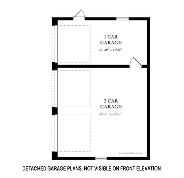 Architectural House Design - Detached Garage 