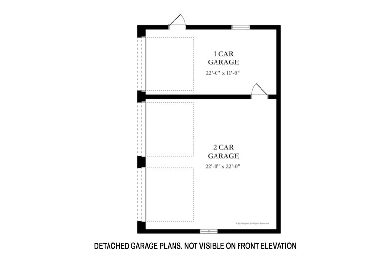 House Plan Design - Detached Garage 