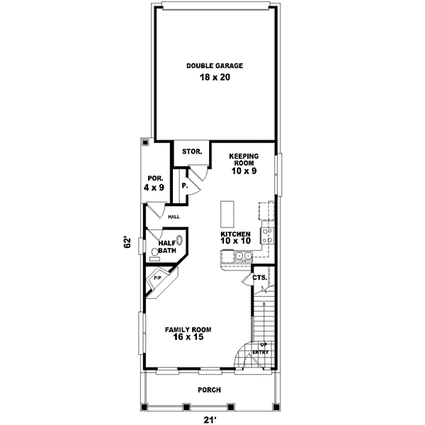 Classical Floor Plan - Main Floor Plan #81-447
