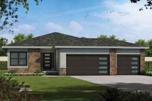 Contemporary Exterior - Front Elevation Plan #20-2544