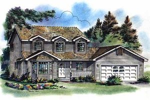 Traditional Exterior - Front Elevation Plan #18-256