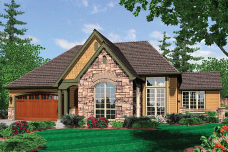 Dream House Plan - European Exterior - Front Elevation Plan #48-282