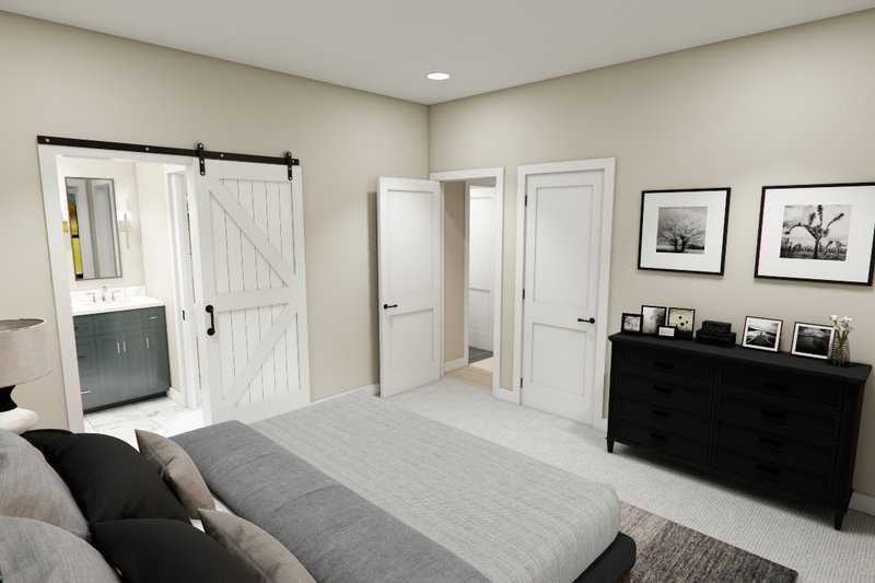 House Design - Interior - Master Bedroom 1 for Farmhouse House Plan #51-1389 - 3 bed, 2.5 bath