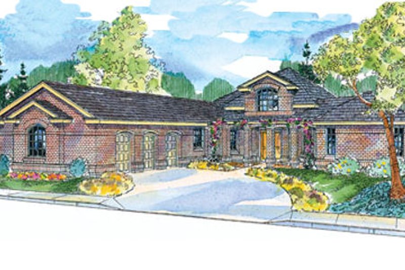 Dream House Plan - Traditional Exterior - Front Elevation Plan #124-648