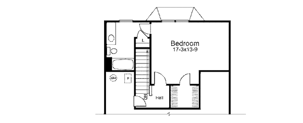 Craftsman Floor Plan - Upper Floor Plan #57-395