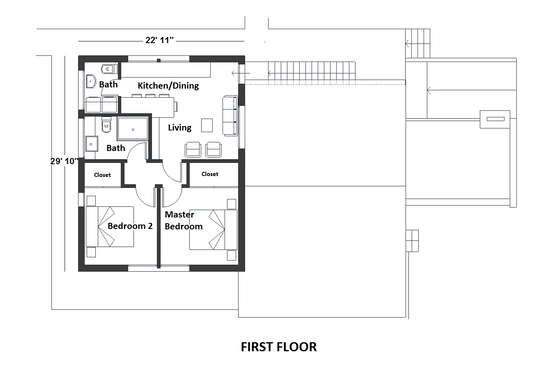 Floor Plan - Upper Floor for Contemporary House Plan #542-20 - 5 bed, 5 bath