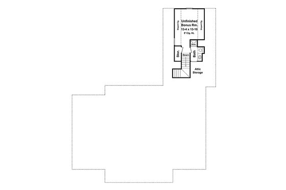 Floor Plan - Other Floor for Southern House Plan #21-264 - 4 bed, 2.5 bath