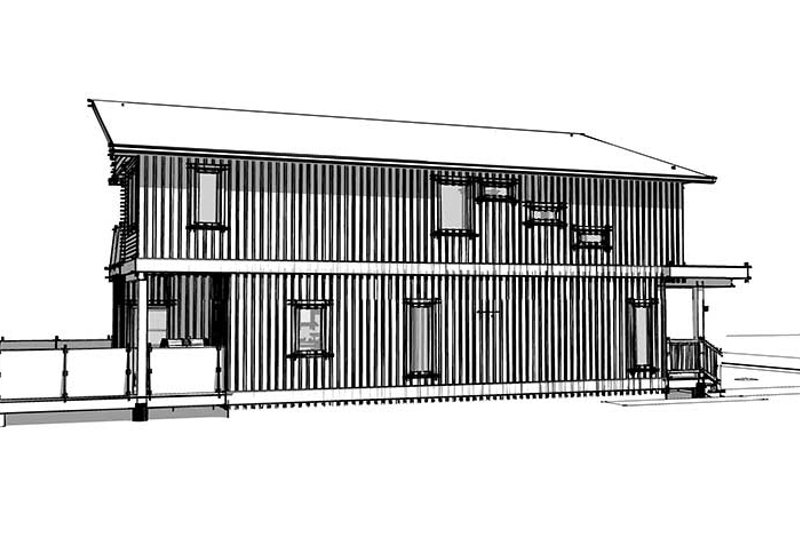 Architectural House Design - Exterior - Front Elevation 4 for Contemporary House Plan #1101-33 - 3 bed, 2.5 bath