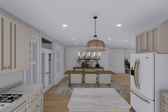 Interior - Kitchen for Contemporary House Plan #1060-142 - 3 bed, 2.5 bath
